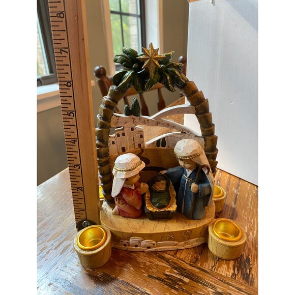 Nativity Advent Decorations Advent Candle Holder, Nativity Scene By Roman’s New - Picture 3 of 6